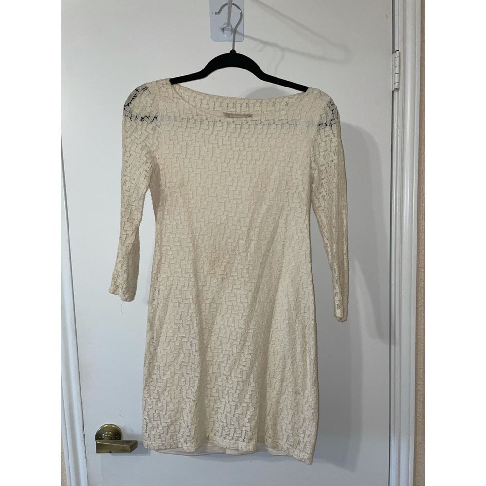 Cream lace dress
